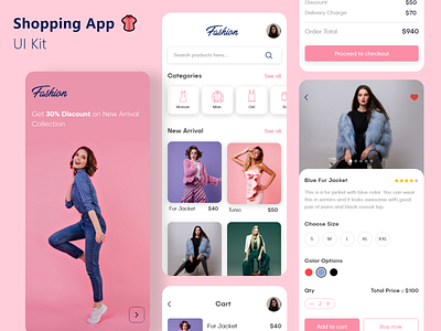 shopping app app design