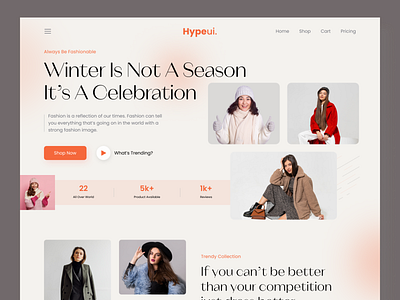 Winter Clothes Fashion Website Design article beauty clothing clothingshop design dribbble2023 ecommerce fashion fashionblog homepage landing page landingpage magazine outfit style ui webdesign website winterclothing wintercollection