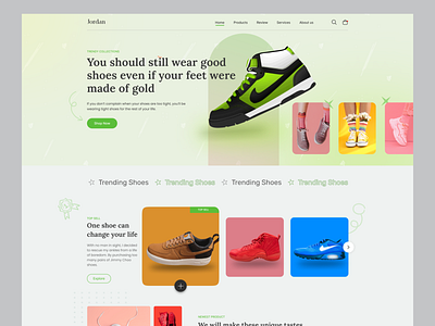 Nike Shoes Landing Page