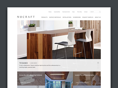Nucraft furniture website