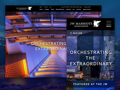 JW Marriott hospitality website