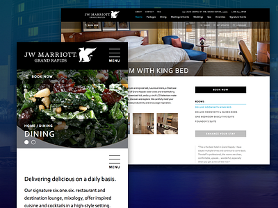 JW Marriott Grand Rapids hospitality website