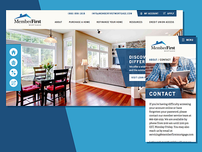Member First Mortgage Website web design website