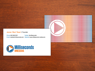 Milliseconds Media Business Cards business card identity print