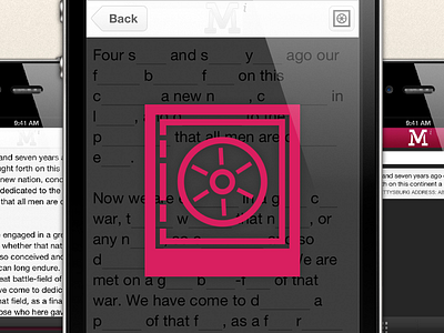 Mind Vault 1.2 Vault Spinner app ios iphone memorization ui ux vault