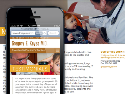 Dr Keyes Responsive Website doctor responsive web design