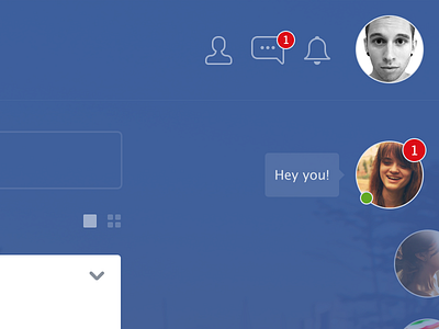 In your Face[book] circles facebook messages redesign