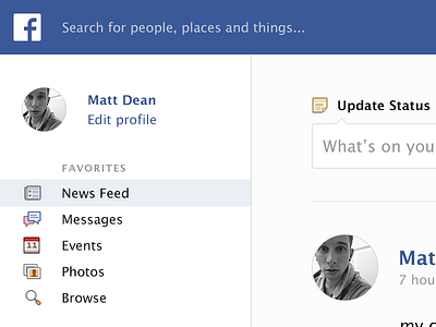 A Facebook cleanup facebook redesign ui web