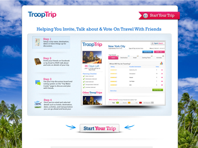 TroopTrip Homepage