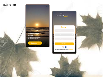 Daily UI #001- sign up