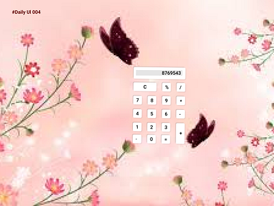 #Daily UI 004  Calculator
