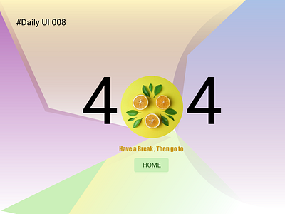 #Daily UI 008-404 Error page
