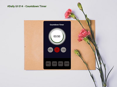 #Daily UI 014 - Countdown Timer colors ellipse image linear design rectangles text