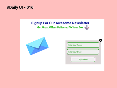 #Daily UI 016 - Pop-Up