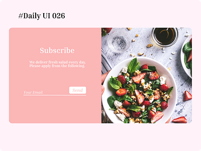 #Daily UI  026 - Subscribe