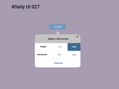 #Daily UI  027 - Dropdown