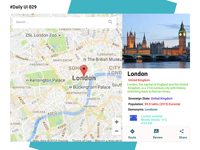 #Daily UI 029 - Map color images rectangles texture vector