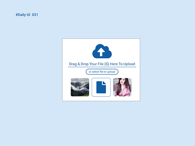 #Daily UI 031 - File Upload color image line rectangles texture vectors