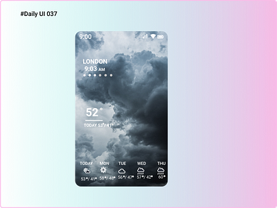 #Daily UI 037 -  Weather