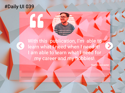 #Daily UI 39 - Testimonials