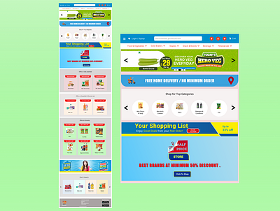 ##Groceries_site dailyui grocery store grocery website image ios logo ui ui design vectore website design