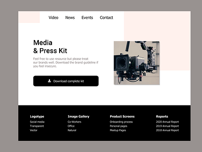 #Daily UI 051 - Press page