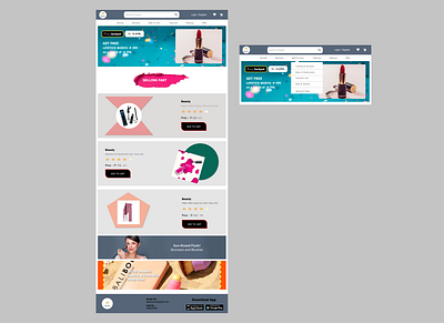 #Beauty Website beauty website costmetic create image create logo designer figma ios uidesign vector website