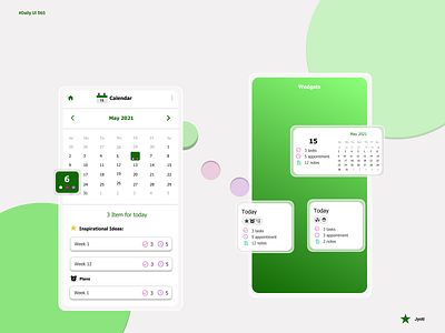 #Daily UI 065 -  Calendar and IOS Widget