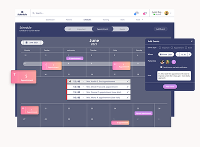 #Daily UI 071 - Schedule design 3 d effect appointment available calendar consulting daily ui dashboard desktop diet meeting patience planning schedules timeline ugrantly ui ui design visit web website