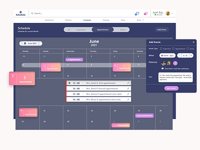 #Daily UI 071 - Schedule design