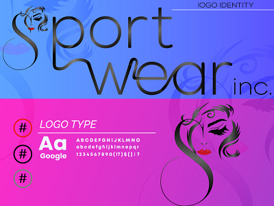 Fashion wear logo design. Letter type logo.