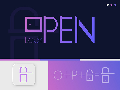 Lock-App-Minimalist Logo