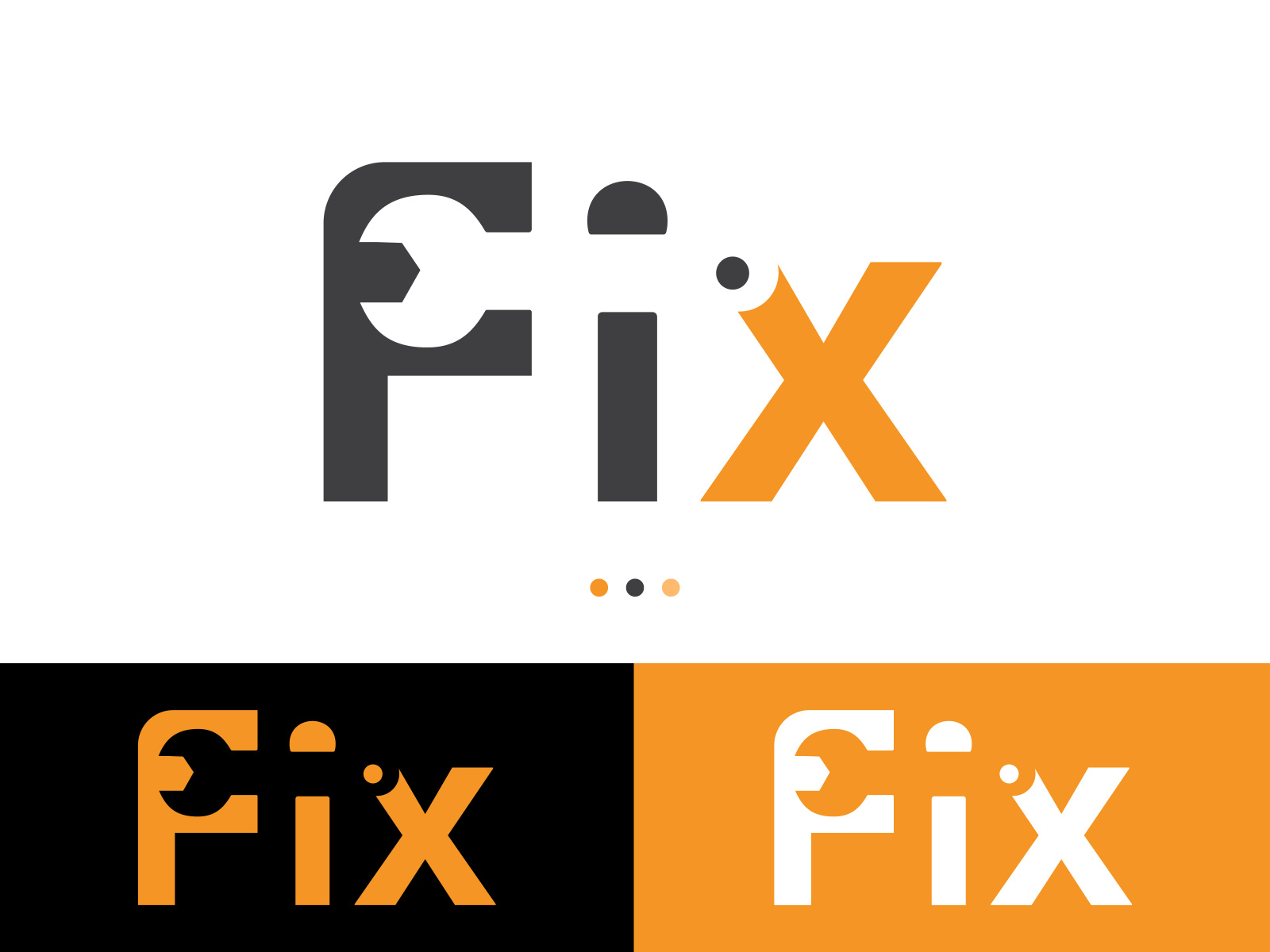 Fix-Flat-Logo Design by AH MUHEE on Dribbble