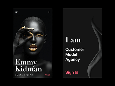 Model — Profile & Sign Up Screen