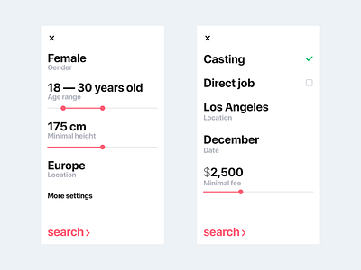 Model — Search Filters