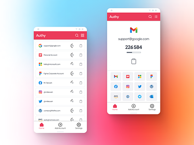 Authy Concept Redesign