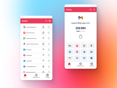 Authy Concept Redesign