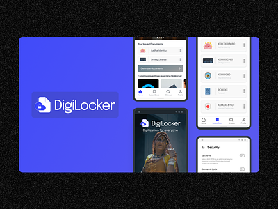 Digilocker Redesign app case study concept design digilocker mobile redesign ui user interface