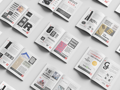 VILLAGE TYPE FOUNDRY - The Magazine design magazine marketing typography vector