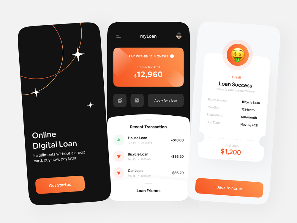 Online Digital Loan Exploration 💸 by Azie Melasari for Odama on Dribbble