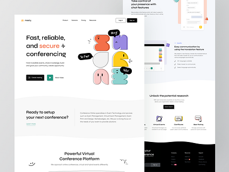 Meety - Landing Page Animation 💻 🎥 by Azie Melasari for Odama on Dribbble