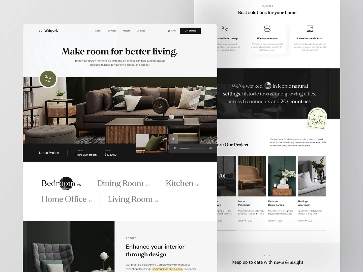 Stylish Home Decor Website Design for Modern Living