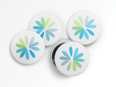 Kiva branding buttons flower identity kiva kiva.org petals