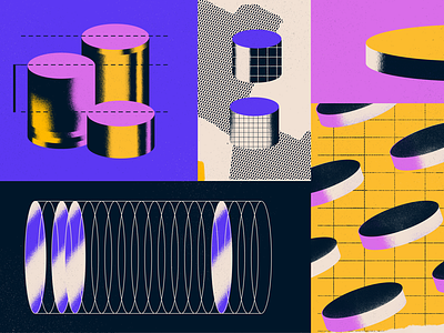 Guide to Architectural fees abstract architecture coins editorial editorial illustration geometry grid halftone money paper shape texture