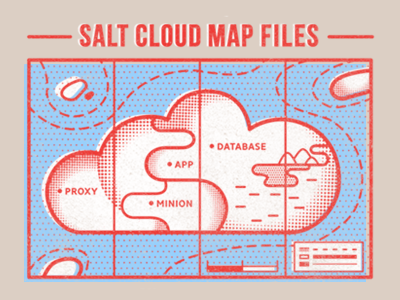 Salt Cloud Map Files cloud halftone illustration map server texture