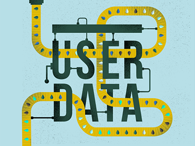 User Data illustration texture typography