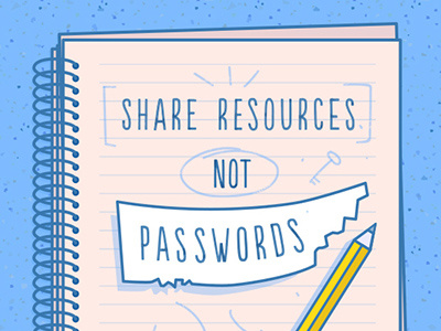 Share Resouces illustration notebook notes paper pencil