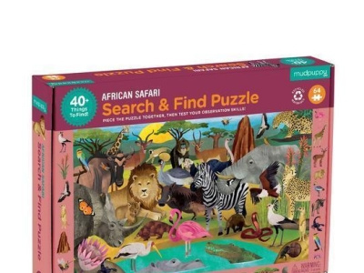 Mudpuppy African Safari Puzzle Set