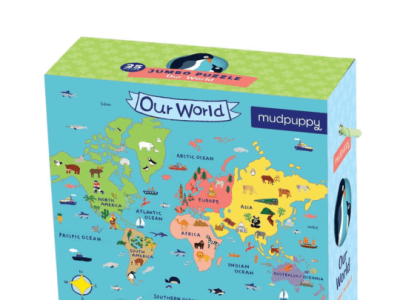 Mudpuppy Jumbo 25 pc Puzzle Set World Map baby children collection eco friendly fun activity kids learning games mudpuppy new born gifts new born toys puzzle skills development thegingertots