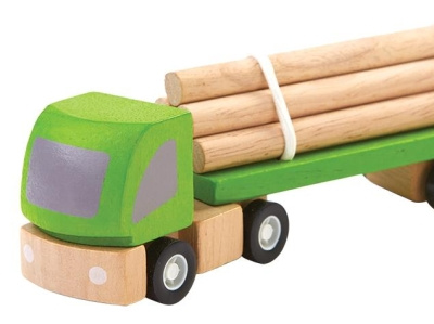 Plan Toys Wooden Logging Truck for Ages 3 baby children fun activity kids learning games new born gifts new born toys plan puzzle skills development thegingertots toys